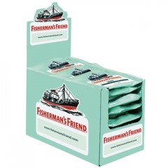 Fisherman's Friend Mint mit Zucker Фишерманс Френд, мята с сахаром, 24 шт x 25 г