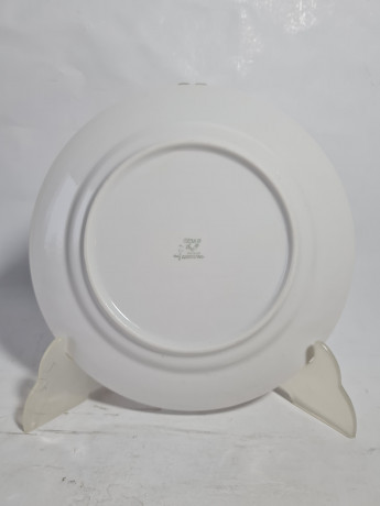 Тарелка декоративная винтажная Epiag "Спортсмен со штангой", фарфор, 19 см, Чехословакия, 1960-70гг.