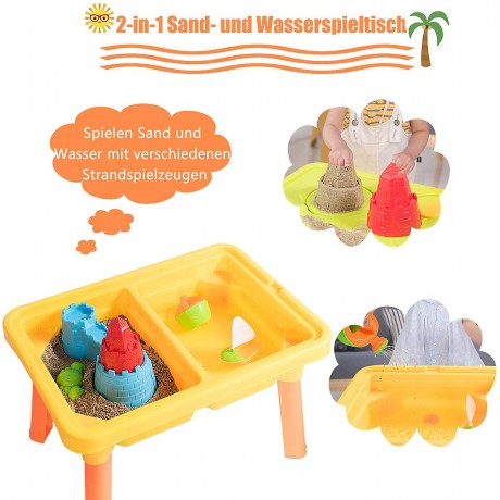 COSTWAY® Kinderspieltisch Sand- und Wasserspieltisc Детский игровой стол Игровой стол с песком и водой