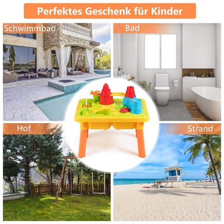 COSTWAY® Kinderspieltisch Sand- und Wasserspieltisc Детский игровой стол Игровой стол с песком и водой