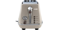 DeLonghi DeLonghi Toaster Icona Vintage CTOV 2103.BG beige, 900 Watt, fur 2 Scheiben Toast  beige Тостер DeLonghi Icona Vintage CTOV 2103.BG бежевый, 900 Вт, на 2 ломтика тостов