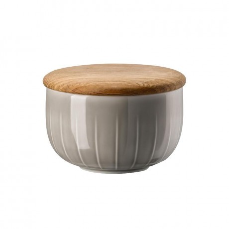 Arzberg Arzberg Joyn Grau / Eiche Zuckerdose mit Holzdeckel aus Eiche 0,28 L Arzberg Joyn серая/дубовая сахарница с деревянной крышкой из дуба 0,28 л