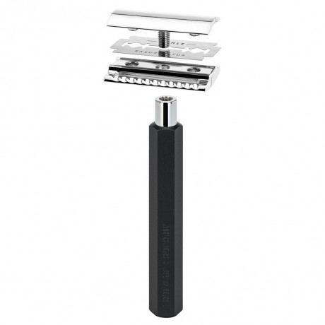 Muhle HEXAGON S31M HXG Graphite 3tlg. Rasierset Silvertip Fibre  HEXAGON S31M HXG Графит 3шт. Набор для бритья Silvertip Fibre