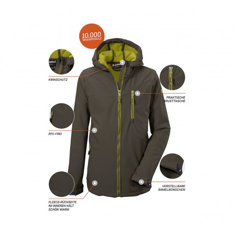 killtec Soft Shell Jacke Boys Softshelljacke Softshelljacken Куртка Soft Shell Куртка soft shell для мальчиков Куртки soft shell