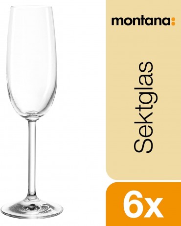 Montana Sekt Glaser 6st, Монтана Набор бокалов для шампанского 200 мл, 6 шт