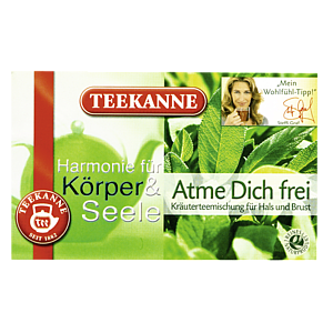 Teekanne Чай  Atme Dich frei 40г, 20 пакетиков