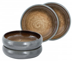 Moritz &amp; Moritz Moritz &amp; Moritz Suppenteller 4-tlg. Reaktiv  grau Суповые тарелки Moritz &amp;amp; Moritz 4 шт. Реактивный