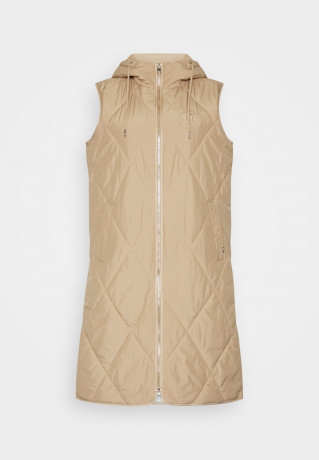 Tommy Hilfiger SORONA LONG VEST Waistcoat beige SORONA LONG VEST Жилет на талии бежевый