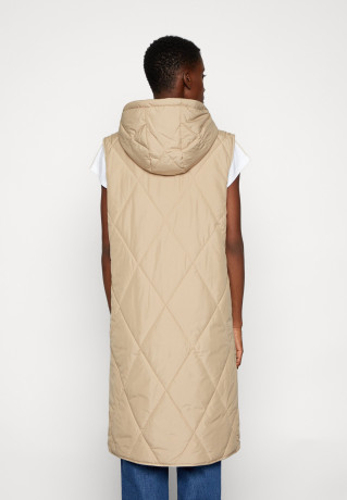 Tommy Hilfiger SORONA LONG VEST Waistcoat beige SORONA LONG VEST Жилет на талии бежевый