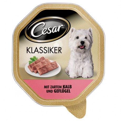 Cesar Klassiker mit zartem Kalb и Geflugel 150 г
