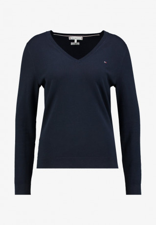 Tommy Hilfiger HERITAGE V NECK  Jumper midnight HERITAGE V-NECK Джемперы полночь