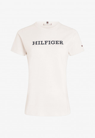 Tommy Hilfiger SLIM Print T-shirt weathered white SLIM Футболка с принтом выветрившийся белый