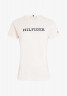 Tommy Hilfiger SLIM Print T-shirt weathered white SLIM Футболка с принтом выветрившийся белый