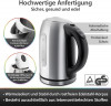 JUNG JUNG Wasserkocher CAMRY CR1253, Wasserkocher mit Temperatureinstellung 60-90°C Digital, 1.7 l, 2200 W, Glas mit Edelstahl, LED Innenbeleuchtung  LCD Display, 360° Basis  Чайник JUNG CAMRY CR1253, чайник с регулировкой температуры 60-90°C, цифровой, 1