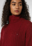 Tommy Hilfiger CABLE ROLL  Jumper dress bordeaux CABLE ROLL Платье-джемпер Бордо