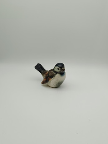 Статуэтка миниатюрная винтажная Goebel "Воробей", фарфор, 10 х 7 см, Германия, 1960-70гг.