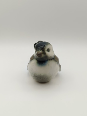 Статуэтка миниатюрная винтажная Goebel "Воробей", фарфор, 10 х 7 см, Германия, 1960-70гг.