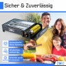ZMC ZMC Gaskocher 2-in-1 Gaskocher inkl. Zubehor, Camping-Kocher mit 8x Gaskartuschen, (mit Grillplatte + Grillrost, stufenlos regulierbar, Tischgrill), mit Tragekoffer, 3,8kg, Piezo-Zundung Warmeleistung: 2,2KW  Газовая плита ZMC Газовая плита 2-в-1, вкл