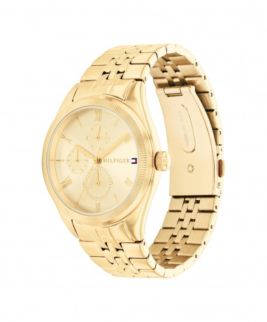 Tommy Hilfiger GP CASE GP DIAL WITH GP ACCENTS GP Chronograph watch gold coloured GP CASE GP DIAL WITH GP ACCENTS GP Часы с хронографом золотого цвета
