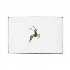 Gmundner Keramik Gmundner Keramik Gruner Hirsch Platte rechteckig 30x20x2,5 cm Тарелка Gmundner керамическая зеленый олень прямоугольная 30x20x2,5 см
