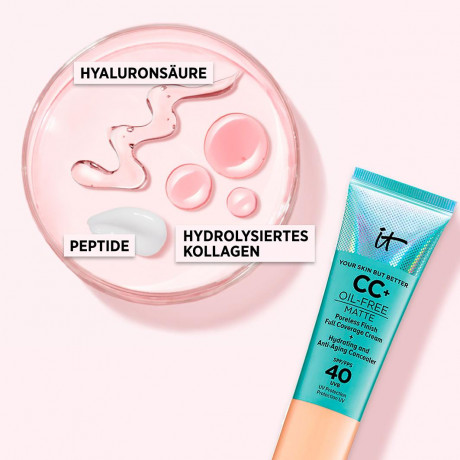 IT Cosmetics Your Skin But Better CC+ Cream Oil Free Matte LSF 40 + Light Your Skin But Better CC+ Матирующий крем без масел SPF 40+