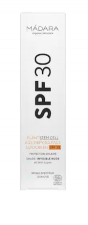 MADARA Plant Stem Cell Age-Defying Face Sunscreen SPF 30 Sonnenbalsam Омолаживающее солнцезащитное средство для лица со стволовыми клетками растений SPF 30
