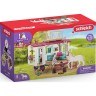 Schleich Schleich Horse Club Bundle: 42593 Wohnwagen fur geheime Club-Treffen + 42370 Mobile Tierarztin mit Hannoveraner Fohlen Комплект Schleich Horse Club: 42593 каравана для секретных встреч клуба + 42370 мобильный ветеринар с ганноверским жеребенком