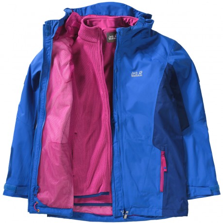 Jack Wolfskin Kinder 3in1 Outdoorjacke GRIVLA Детская уличная куртка 3в1 GRIVLA