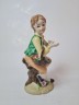 Статуэтка винтажная Goebel "Мальчик в яркой одежде с корзиной цветов", фарфор, 15 x 7см, Германия, 1960-70гг.