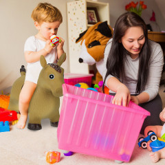 relaxdays Hupftier Pferd in Hellbraun Копытная лошадь светло-коричневого цвета