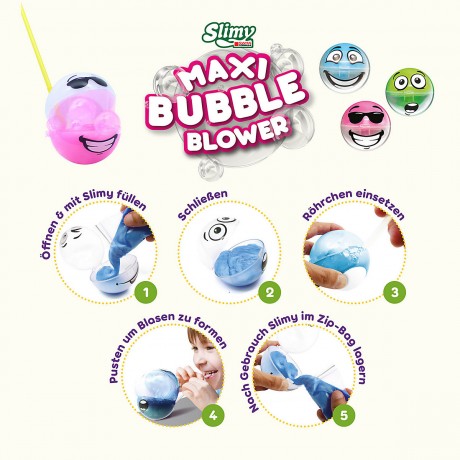 Slimy SLIMY® Maxi Bubble mit Bubble-Blower SLIMY® Maxi Bubble с устройством для выдувания пузырей