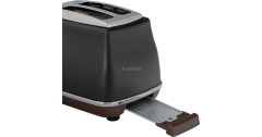 DeLonghi DeLonghi Toaster Icona Vintage CTOV 2103.BK schwarz (matt), 900 Watt, fur 2 Scheiben Toast  schwarz (matt) Тостер DeLonghi Icona Vintage CTOV 2103.BK черный (матовый), 900 Вт, на 2 ломтика тостов