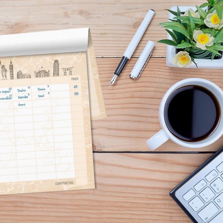 nikima Papeterie A5 Spielblock Stadt Land Fluss Reisespiel Reisespiele Papeterie A5 Pad город загородная игра путешествия по реке игры путешествия