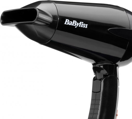 BaByliss Travel dry 2000 Фен  дорожный для путешестий, черный, складной, 2000вт, 300г