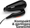 BaByliss Travel dry 2000 Фен  дорожный для путешестий, черный, складной, 2000вт, 300г