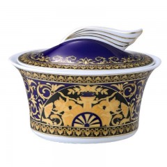 Rosenthal meets Versace Rosenthal Versace Medusa blue Zuckerdose 0,21 L Rosenthal Versace Medusa синяя сахарница 0,21 л