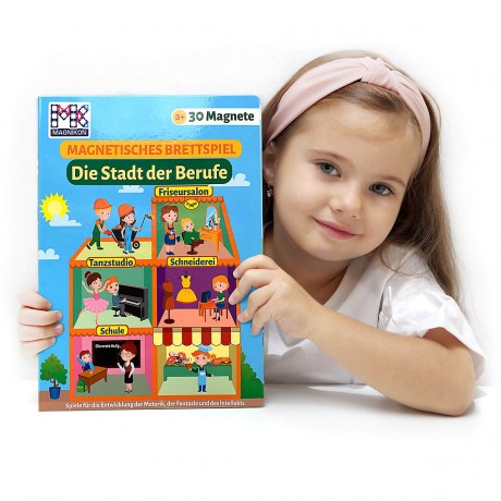 MAGNIKON Magnetspiel Die Stadt der Berufe Магнит-игра Город Профессий