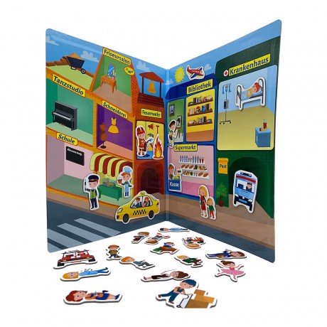 MAGNIKON Magnetspiel Die Stadt der Berufe Магнит-игра Город Профессий