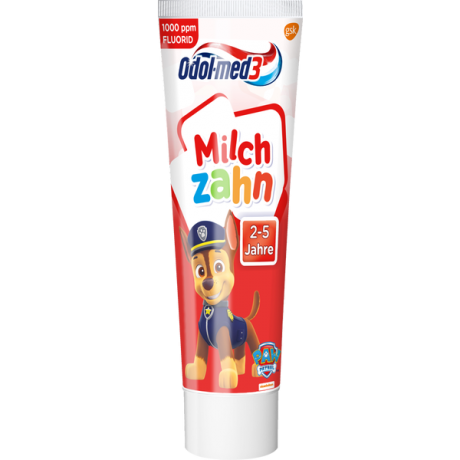Odol med 3 3x50 ml Milchzahn Zahnpasta Зубная паста Детская с 2 до 5 лет, 3 шт.