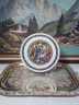 Тарелка декоративная винтажная Limoges "Благовещение", №AS 288, в заводской упаковке, сертификат, фарфор, 21 см, Франция, 1960-70гг.