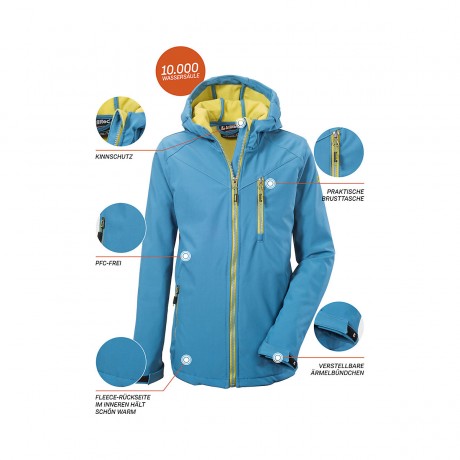 killtec Soft Shell Jacke Boys Softshelljacke Softshelljacken Куртка Soft Shell Куртка soft shell для мальчиков Куртки soft shell
