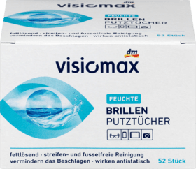 Visiomax салфетки для мытья очков , 52 шт