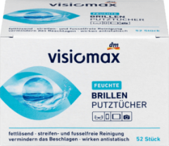 Visiomax салфетки для мытья очков , 52 шт
