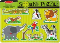 Melissa  Doug Soundpuzzle aus Holz Деревянный звуковой пазл