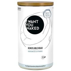 I WANT YOU NAKED Kokos-Milchbad Kokosnuss &amp; Vitamin E  Ванна с кокосовым молоком Кокос и витамин Е