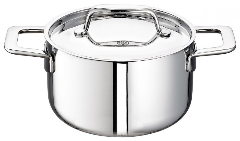 Schulte-Ufer Schulte-Ufer Topfset 6-tlg. CASTELLO inkl. Holzkiste silber Набор горшков Schulte-Ufer из 6 предметов. CASTELLO, включая деревянный ящик.