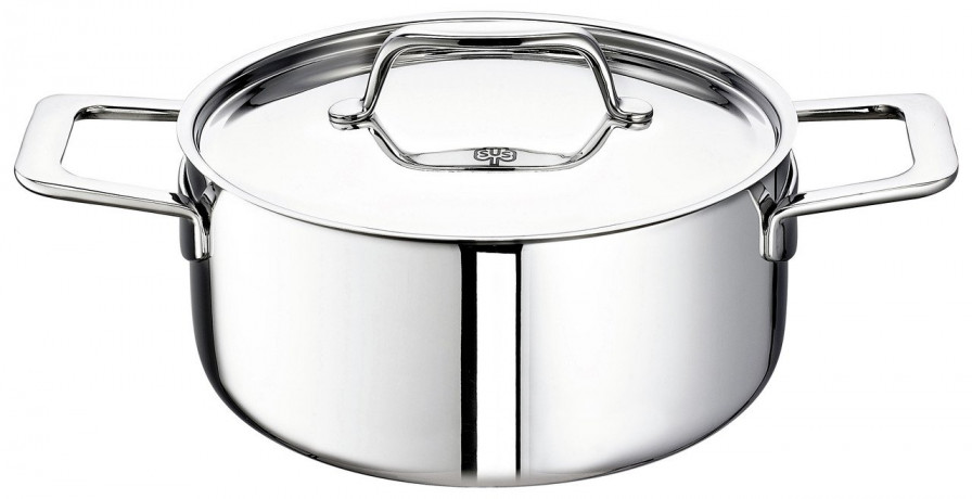 Schulte-Ufer Schulte-Ufer Topfset 6-tlg. CASTELLO inkl. Holzkiste silber Набор горшков Schulte-Ufer из 6 предметов. CASTELLO, включая деревянный ящик.