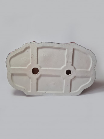 Статуэтка с 2-мя мужчинами и женщиной в яркой одежде с коровой "Дойка", 21см x 29см, Германия, 1960-70гг.