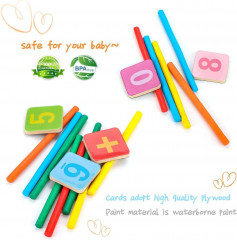 Montessori Maths Toy, Wooden Math Toy Математическая игра Монтессори