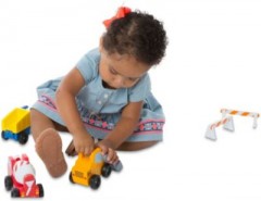 Melissa  Doug Baustellenfahrzeuge aus Holz Строительные машины из дерева